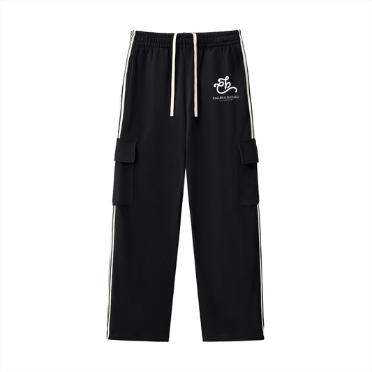 Called Stripe Straight-Leg Pants