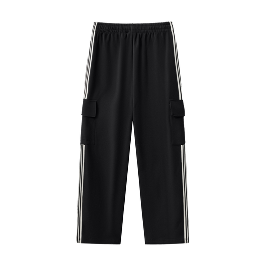 Called Stripe Straight-Leg Pants